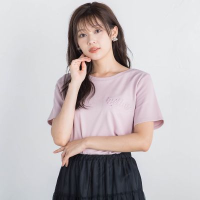 エンボスロゴＴシャツ≪手洗い可能≫