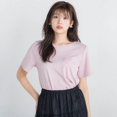 エンボスロゴＴシャツ≪手洗い可能≫