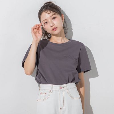 エンボスロゴＴシャツ≪手洗い可能≫