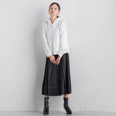 フードフリルパーカー≪手洗い可能≫