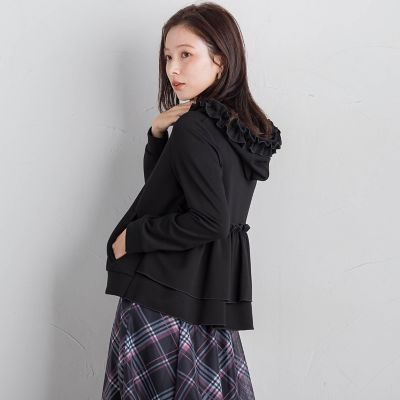フードフリルパーカー≪手洗い可能≫