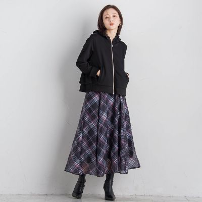 フードフリルパーカー≪手洗い可能≫