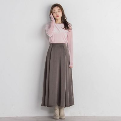 ニュアンスベロアバックシャンカットソー≪手洗い可能≫
