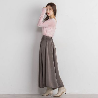ニュアンスベロアバックシャンカットソー≪手洗い可能≫