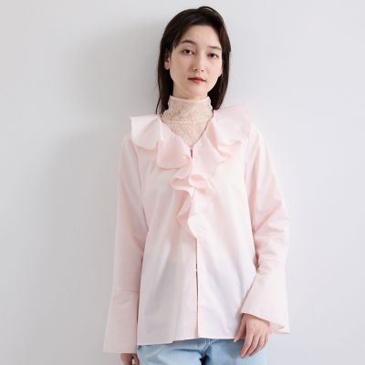 フラワーレースハイネックトップス≪洗濯機で洗える≫ | QUEENS COURT