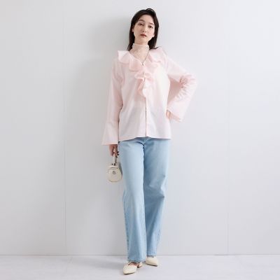 フラワーレースハイネックトップス≪洗濯機で洗える≫ | QUEENS COURT