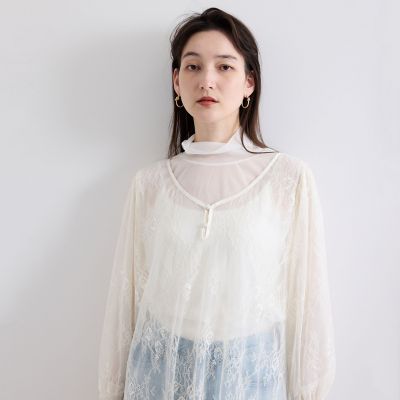 トリコットシアータートルプルオーバー≪手洗い可能≫