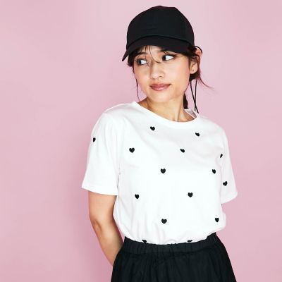 ハート刺繍Tシャツ≪洗濯機で洗える≫ | QUEENS COURT（Women