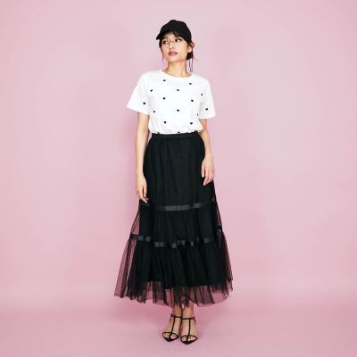 ハート刺繍Tシャツ≪洗濯機で洗える≫ | QUEENS COURT (Women