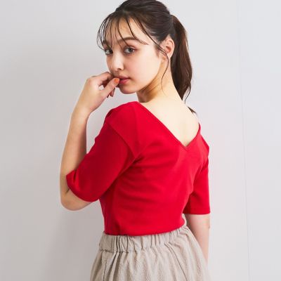 テレコボートネック２ＷＡＹトップス≪手洗い可能≫