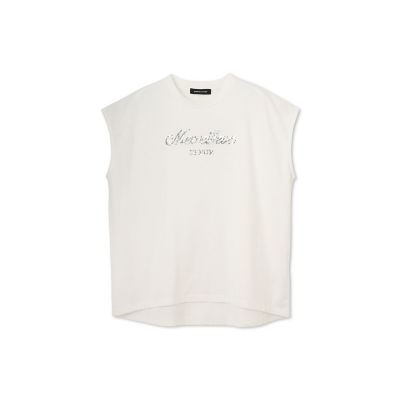 スパンコール刺繍ロゴＴシャツ≪手洗い可能≫