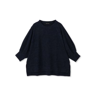 フラワーカットジャガードトップス≪手洗い可能≫