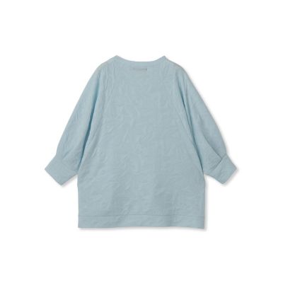 フラワーカットジャガードトップス≪手洗い可能≫