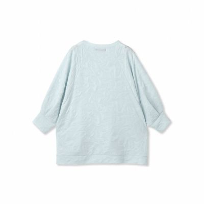 フラワーカットジャガードトップス≪手洗い可能≫