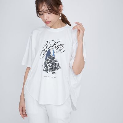 ドールモチーフプロントTシャツ≪手洗い可能≫ | QUEENS COURT（Women