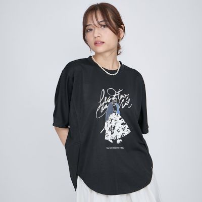 ドールモチーフプロントTシャツ≪手洗い可能≫ | QUEENS COURT（Women
