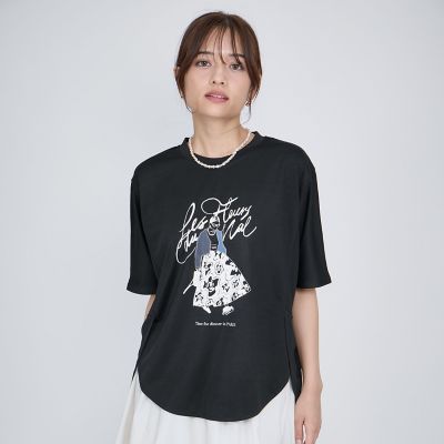 ドールモチーフプロントTシャツ≪手洗い可能≫ | QUEENS COURT (Women