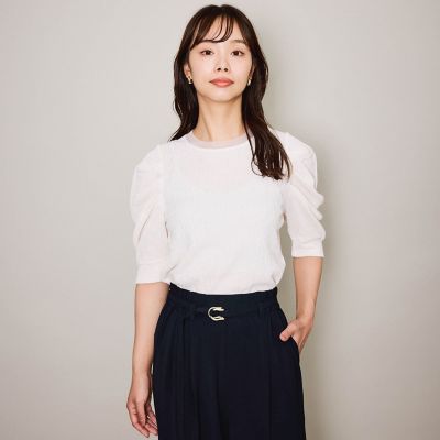 tシャツ サーマルカットタックスリーブトップス「手洗い可能」 レディース サーマルカットタックスリーブトップス≪手洗い可能≫ | QUEENS