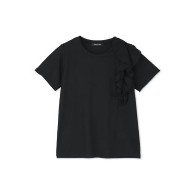 アシメショルダーフリルＴシャツ≪手洗い可能≫