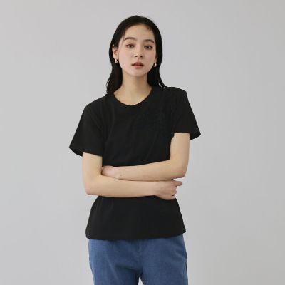 チュールフラワーモチーフプルオーバー | QUEENS COURT (Women 