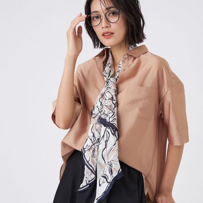 HERMES　シルク100% 花柄ストール ボックス付き 花柄シルクメッシュストール | TRANSWORK (Women)/トランスワーク