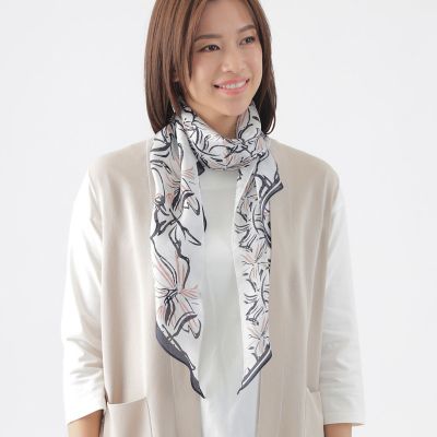 花柄シルクメッシュストール | TRANSWORK (Women)/トランスワーク