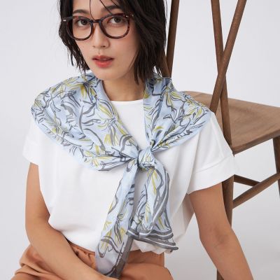 花柄シルクストール 花柄シルクメッシュストール | TRANSWORK (Women)/トランスワーク