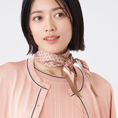 ＜TRANSWORK (Women)＞【ウォッシャブル】細巾コモンスカーフ