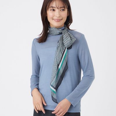 千鳥シルクシフォン剣先スカーフ | TRANSWORK (Women)/トランスワーク