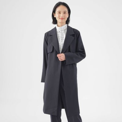 ＜TRANSWORK (Women)＞【ウォッシャブル】エアロカルゼトレンチコート