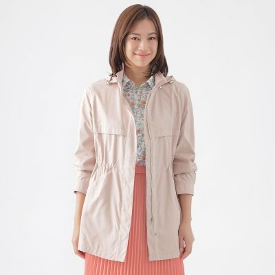 ＜TRANSWORK (Women)＞【花粉対策】【はっ水】【ウォッシャブル】アンチポランスプリングコート