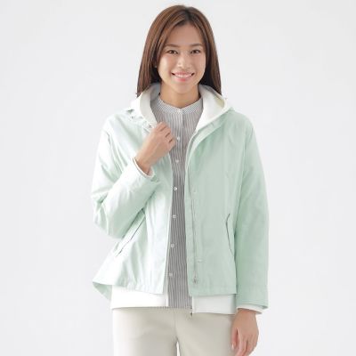 ＜TRANSWORK (Women)＞【花粉対策】【はっ水】【ウォッシャブル】アンチポランショート丈コート