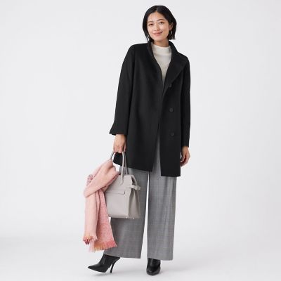 カシミヤ混メルトンウールコート | TRANSWORK (Women)/トランスワーク