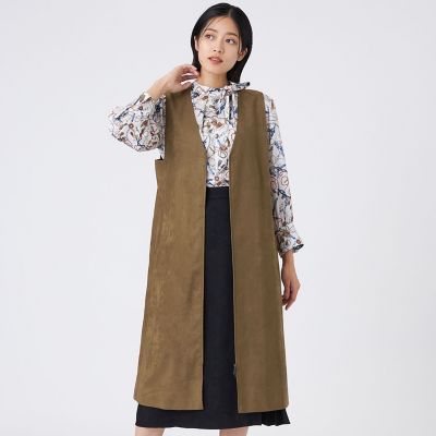 ＜TRANSWORK (Women)＞【ウォッシャブル】ストレッチスエードジャケットジャケット