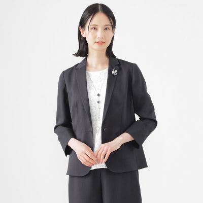 ＜TRANSWORK (Women)＞【美シリーズ】【ＵＶ対策】【着用しわ軽減】【ウォッシャブル】エアリーコードレーンテーラードジャケット