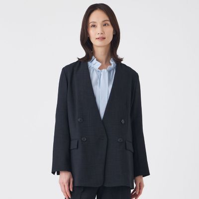 ＜TRANSWORK (Women)＞【吸水速乾・ウォッシャブル】Ｒｅｆｌａｘキャンバスジャケット