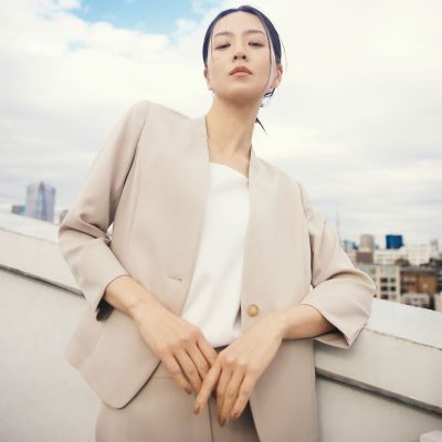 イエロー系 レディースのノーカラージャケット | 三越伊勢丹オンライン