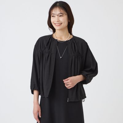美品　ジェイプレス　24SS ボイルドワッシャー ブルゾン 洗える　8分袖 120th anniversary | J.PRESS (ジェイプレス)【公式】