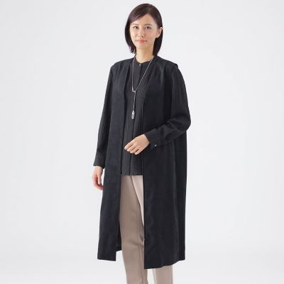 ＜TRANSWORK (Women)＞【ウォッシャブル】ストレッチスエードジャンパースカート