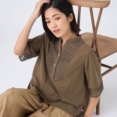 ＜TRANSWORK (Women)＞【ウォッシャブル・接触冷感・ＵＶ・防シワ】ファンクションタイプライターブラウス