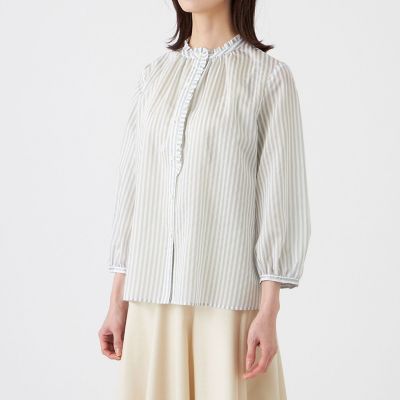♦︎幻♦︎ 希少新品　定価4.2万円 ADORE マルチストライプブラウス　VERY ウォッシャブル】マルチストライプブラウス | TRANSWORK (Women
