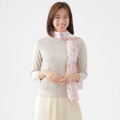 ＜TRANSWORK (Women)＞【ウォッシャブル】グランドパターンニット