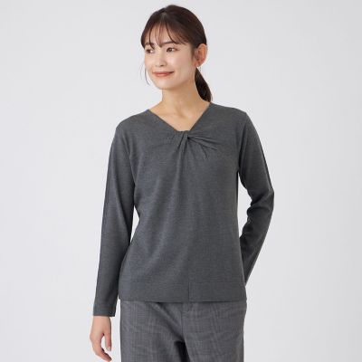 ZEGNA TRANSWORK (Women)/トランスワーク【ウォッシャブル】CASH WOOLニットプルオーバー 08グレー4 トップス【三越伊勢丹/公式】