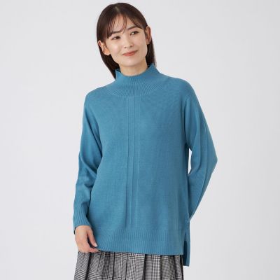ZEGNA TRANSWORK (Women)/トランスワーク【ウォッシャブル】CASH WOOLニットプルオーバー 24ブルー2 トップス【三越伊勢丹/公式】