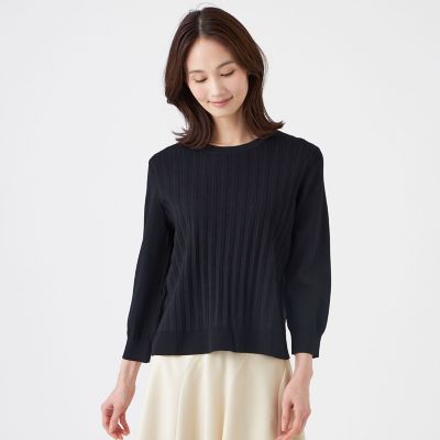 ＜TRANSWORK (Women)＞【ウォッシャブル】レーヨンストレッチプルオーバー