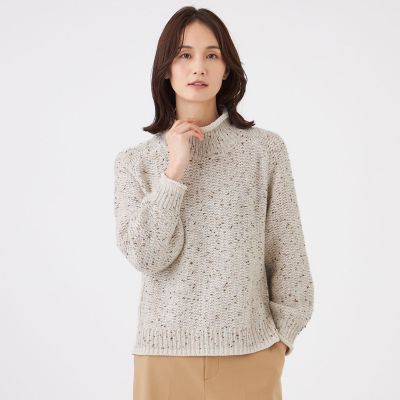 ＜TRANSWORK (Women)＞スパングルファンシーヤーンプルオーバー