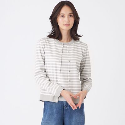 ＜TRANSWORK (Women)＞【ウォッシャブル】セーターマシンカーディガン