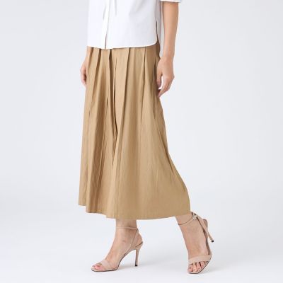 ＜TRANSWORK (Women)＞【ウォッシャブル】割繊シャンブレーパンツ