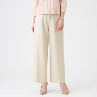 ＜TRANSWORK (Women)＞【美シリーズ・セットアップ対応・ウォッシャブル】オックスストレッチパンツ