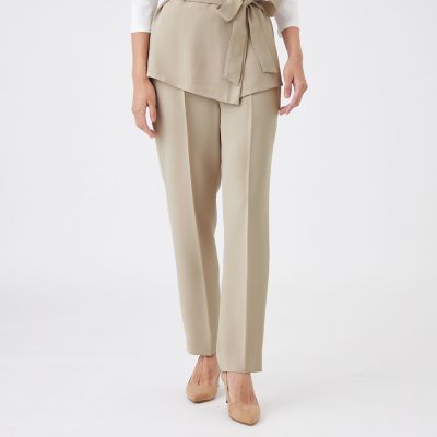 ＜TRANSWORK (Women)＞【ウォッシャブル／吸水速乾／接触冷感／ＵＶ／防シワ】ドライダブルクロスパンツ